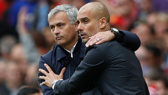 Jose Mourinho en Pep Guardiola.