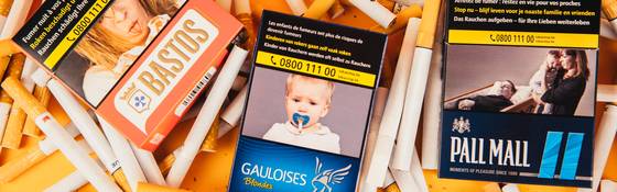 Stijn Meuris over de horrorfoto's op sigarettenpakjes: ´´Doet u mij maar de dode man´´