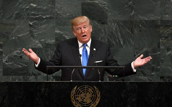 Trump speecht bij VN: 