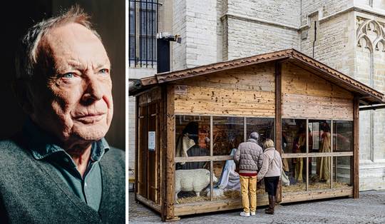 Het kerststalletje wordt een kapstok waaraan iedereen zijn politieke boodschap ophangt