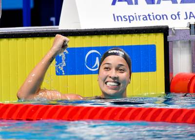 Kromowidjojo redt Oranje-eer met WK-
zilver 50 meter vlinder