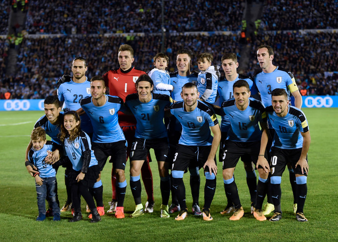 De basiself van Uruguay voor het duel met Bolivia (4-2 winst).