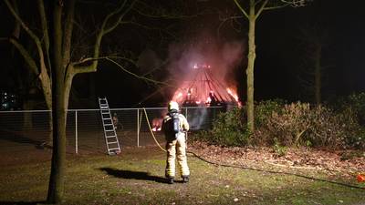 Hertenschuurtje uitgebrand in Wageningen