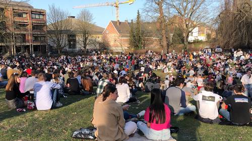 Corona lijkt in Leuven niet meer te bestaan