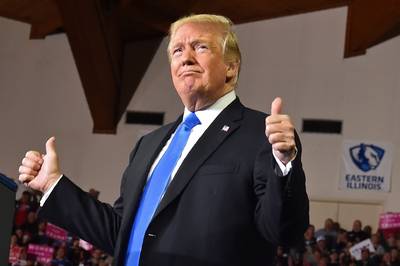 Donald Trump vol lof over bruid Eugenie