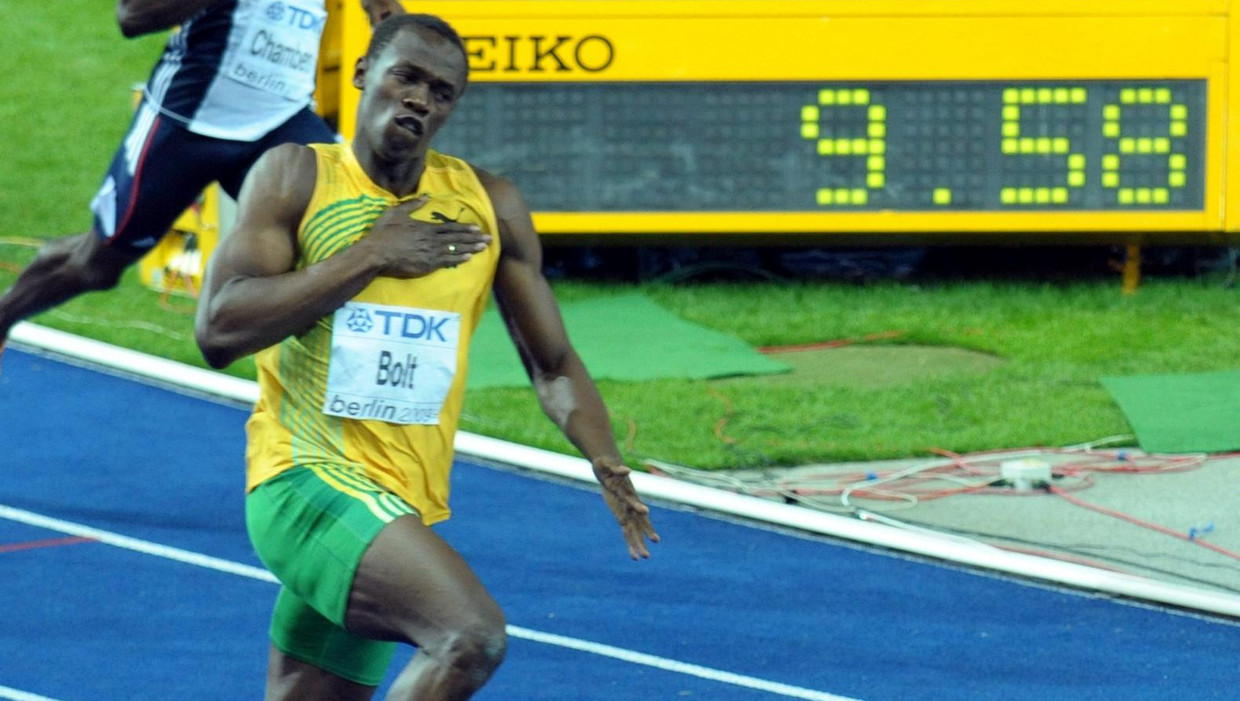 Sneller dan Usain Bolt heeft geen mens ooit gelopen | De Volkskrant