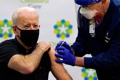 Joe Biden heeft tweede dosis coronavaccin gekregen