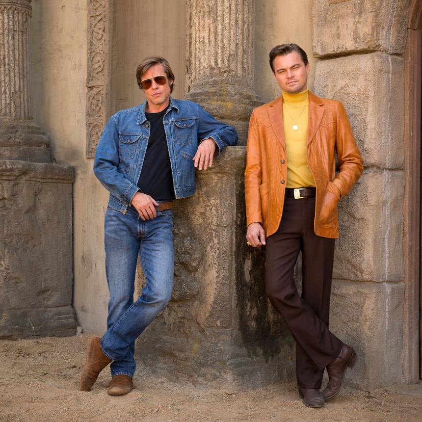 Leonardo DiCaprio en Brad Pitt in Once Upon A Time In Hollywood