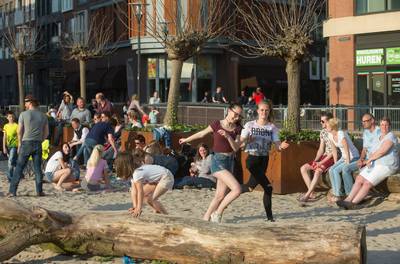 'Driekwart' stadsstrand en misschien wel een watertoren