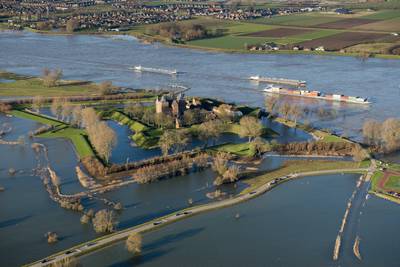 Wilde paarden geëvacueerd om hoog water