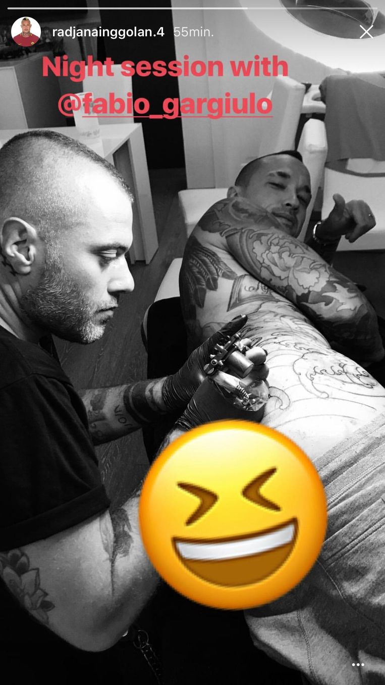 De nieuwe tattoo van Radja (op een zelfs voor hem niet ...