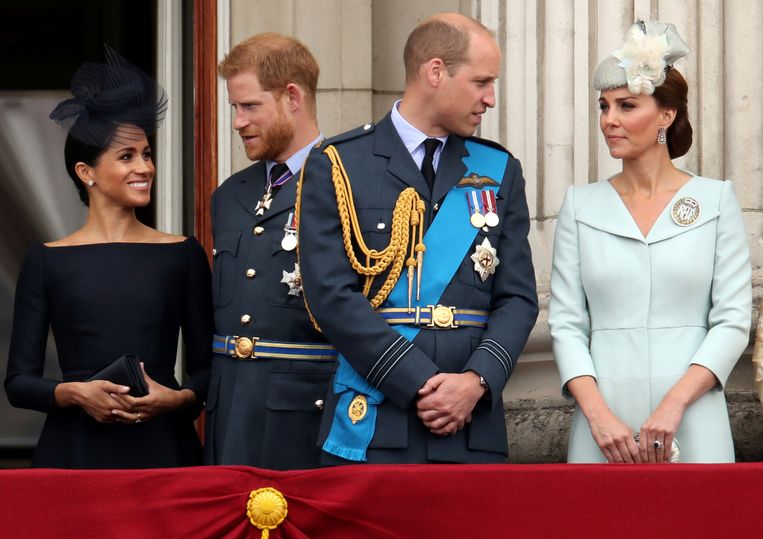 Meghan, Harry, William en Kate in 2018