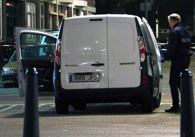 In dit Spaanse busje zijn gasflessen gevonden