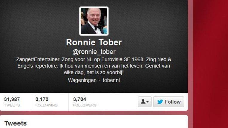 Ronnie Tober Is Een Happy Camper En Laat Dat In 30 Duizend Tweets Weten De Volkskrant April 1945 in bussum) ist ein niederländischer schlagersänger. volkskrant