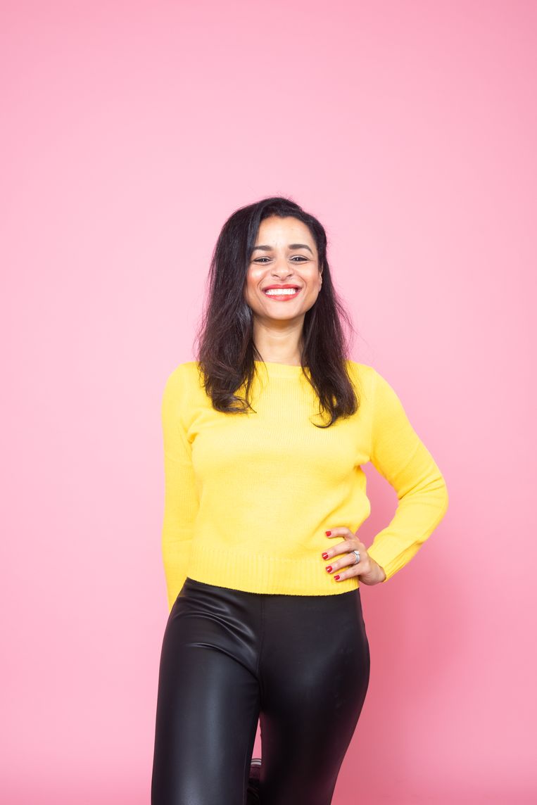 Comedian Sarah Cooper.  Beeld Christopher Lane/Contour by Getty Images