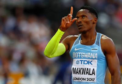 Zieke Makwala mag niet starten in finale 400 meter