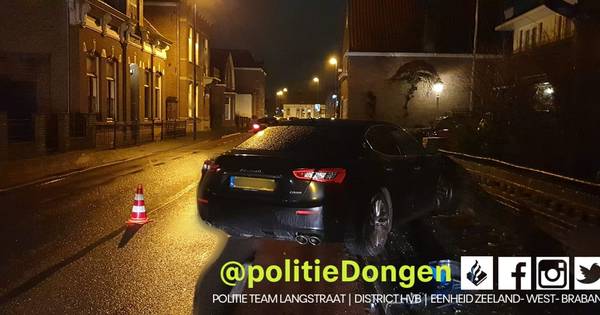 Bestuurder ongedeerd na ongeluk met auto in Dongen.