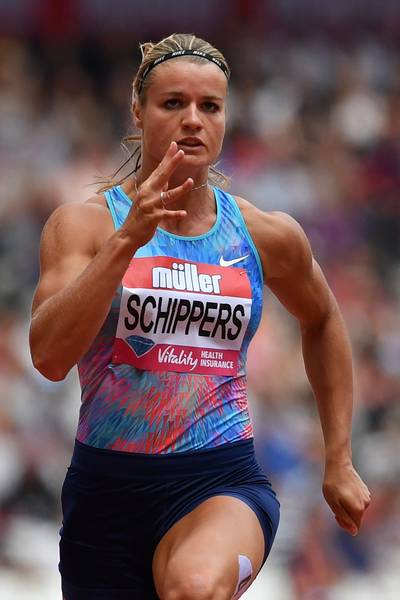 Schippers de snelste in series 100 meter in Londen
