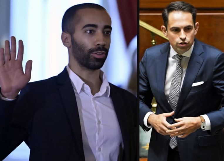 Links: Sammy Mahdi. Rechts: Tom Van Grieken.