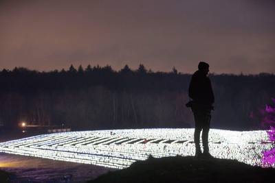 Meer dan 10.000 lampionnen verlichten Middelpunt van Nederland