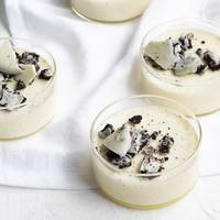 Lekker fris! Panna cotta met koekkruim