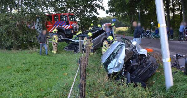 Forse schade bij ongeval Harskamp.