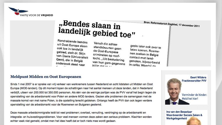 Ambassadeurs schrijven boze brief aan Kamer om PVVmeldpunt  De Volkskrant