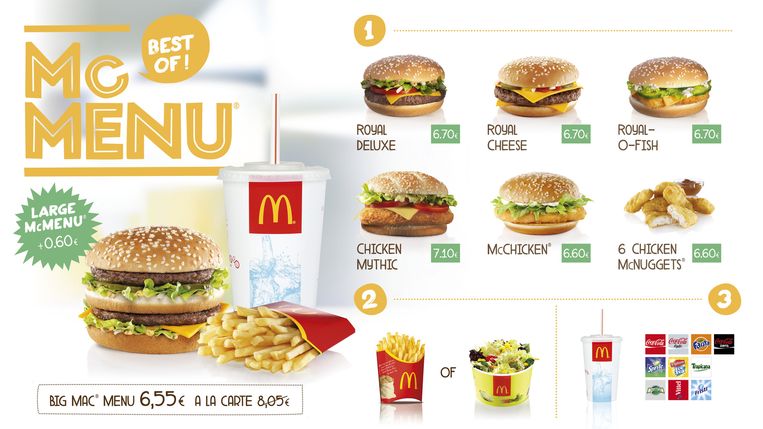 Mcdonalds Menu Kaart | Kaart Mcdonalds Menu Kaart | Kaart
