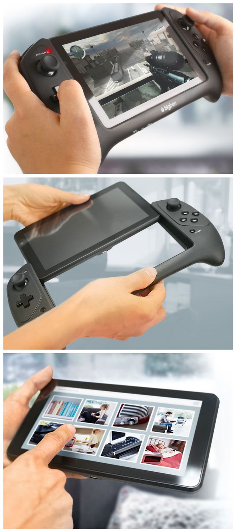 playstation met een tablet kruist