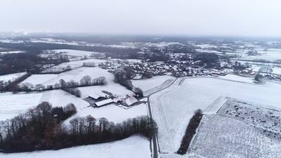 Delen van Nederland bedekt met deken van sneeuw