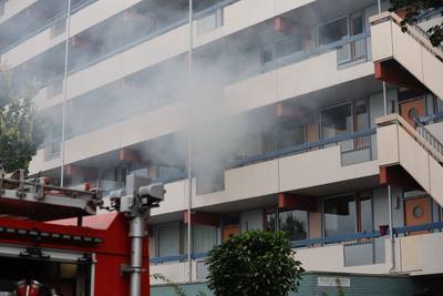 Appartement in Ede in brand, woningen ontruimd