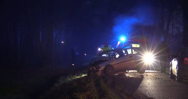 Auto rijdt tegen boom in Reutum: drie gewonden - Tubantia