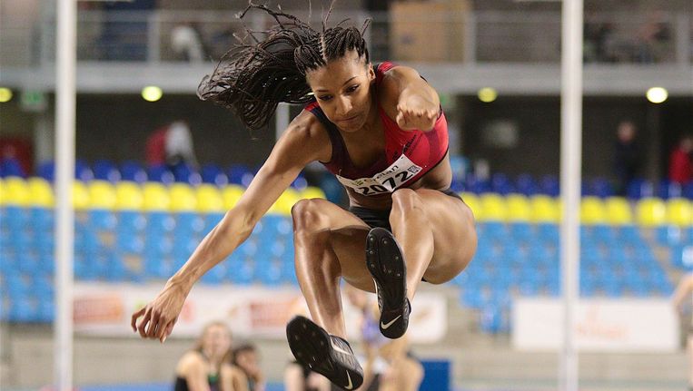 Nafi Thiam scherpt haar Belgisch record verspringen aan ...