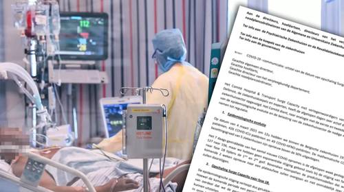 Overheid in brief aan ziekenhuizen: “Ziekenhuiscijfers stijgen minder dan gevreesd”