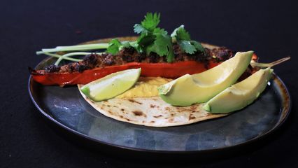 108. Taco de poivron farci