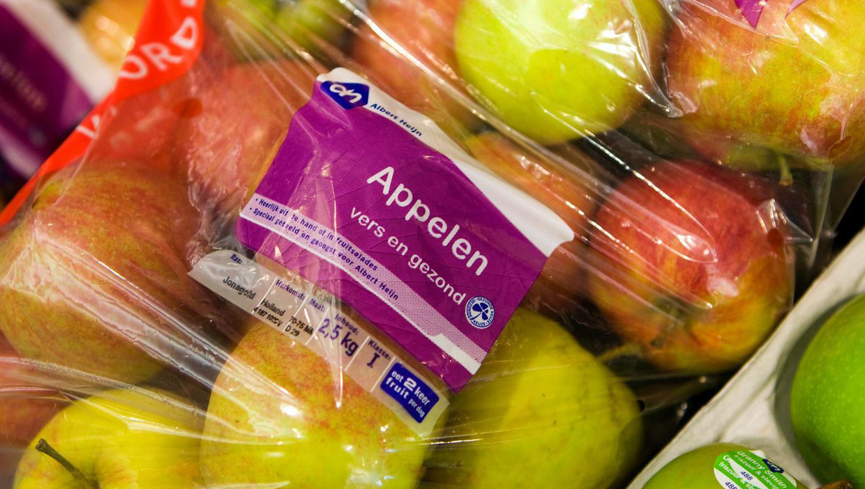 Albert Heijn doet test met plasticvrije groenten en fruit Het Parool