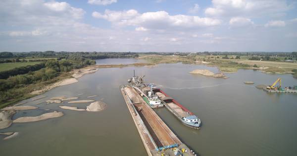 Zandwinning Over de Maas gaat 3 jaar langer door, maar wel schoner