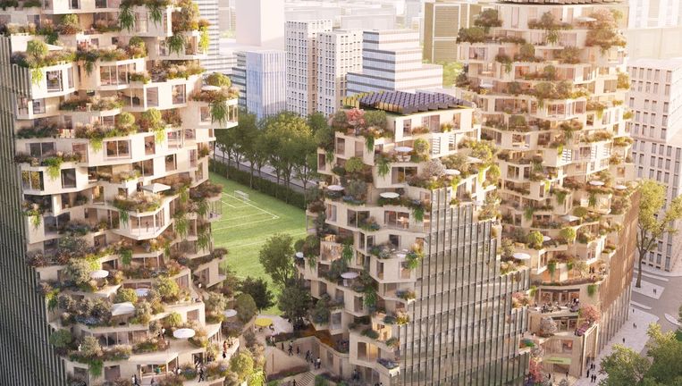 Hangende Tuinen Van Babylon Aan De Amsterdamse Zuidas Het Parool