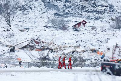 Un deuxième corps retrouvé après le glissement de terrain en Norvège