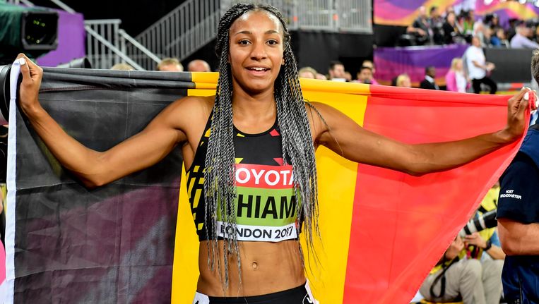 Wereldkampioene Nafi Thiam is aangekomen in België | WK ...