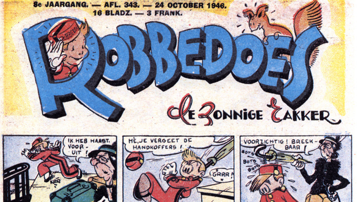 Striptekening Robbedoes brengt 36.000 euro op Het Parool