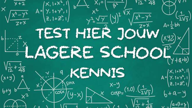 Test je lagere school-kennis