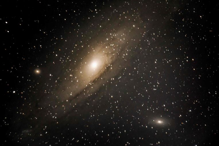 Het Andromedastelsel. Onderdeel van de Lokale Groep, net als onze eigen Melkweg.