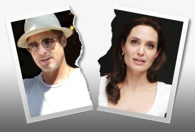 'Scheiding Angelina en Brad van tafel'