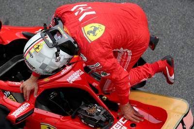 Reprimande en boete voor ongeduldige Vettel