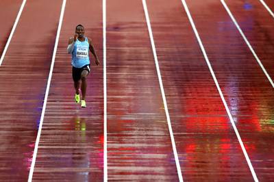 Makwala in 'solorun' naar halve finale op 200 meter