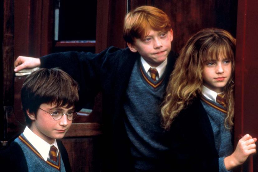 Daniel Radcliffe, Rupert Grint en Emma Watson