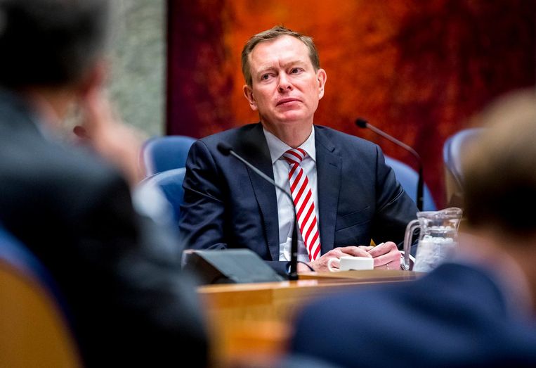 Minister Bruins tijdens het debat Beeld anp