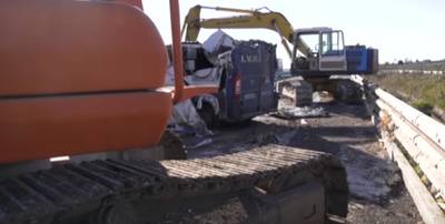 Bizarre overval: geldwagen met graafmachines leeggeroofd