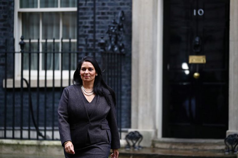 De Britse minister van Binnenlandse Zaken Priti Patel.